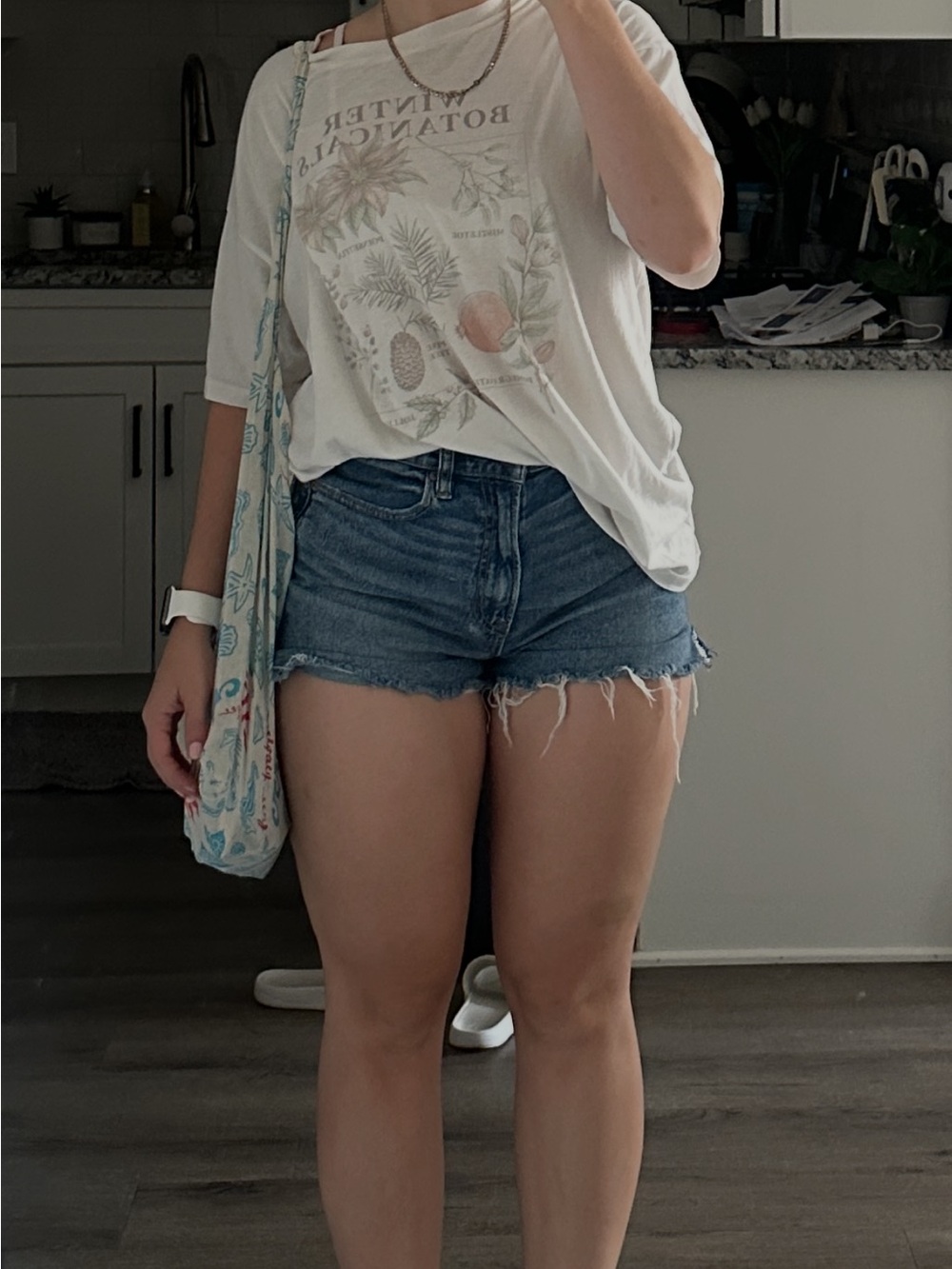 American Eagle Light Blue Stretch Denim Shorts